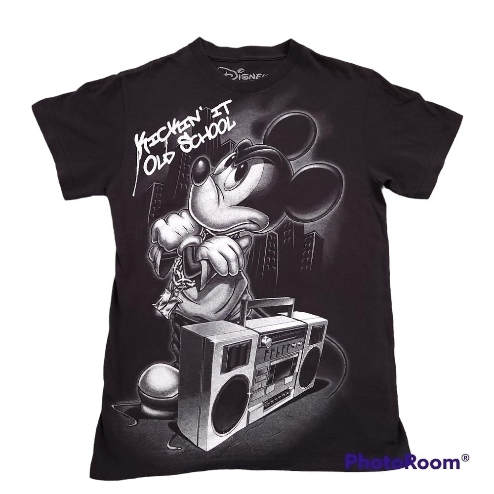 Disney Mickey Mouse Hip Hop Kickin It Old School Tshirt sz S